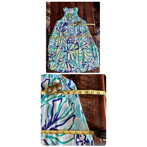 Lilly Pulitzer Halter Style Pool Blue Archelle Dress Size XXS Style 23250 - Picture 16 of 16